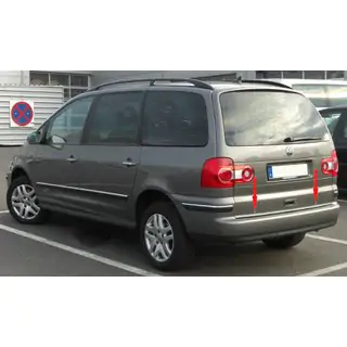 Bagāžnieka malas uzlika (nerūsējošā tērauda) foto 1