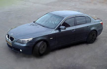 BMW 5. sērija E60/E61 2003–2010 Logu deflektori (4 gab., SIM hroms) foto 1