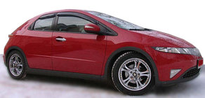 Honda Civic Sedan VIII 2006–2011 Logu vēja deflektori (4 gab., SIM) foto 1