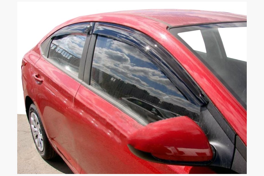 Hyundai Accent 2017–2023 Logu vēja deflektori (4 gab., SIM) Image