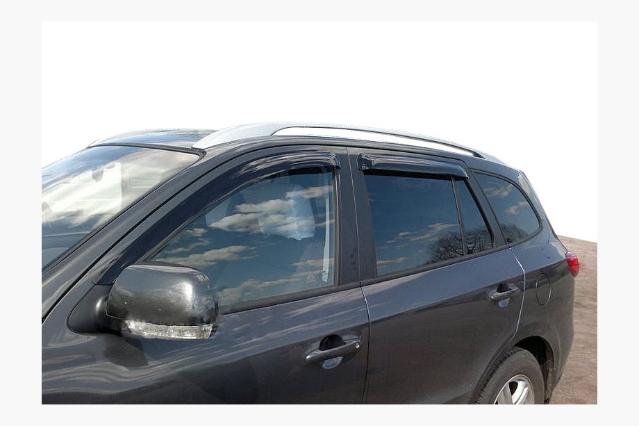 Hyundai Santa Fe 2 2006–2012 Logu vēja deflektori (4 gab., SIM) Image