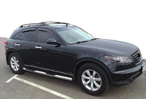 Infiniti FX 2003–2008 Logu vēja deflektori (4 gab., SIM) foto 1