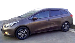 Kia Ceed 2012–2018 Logu vēja deflektori WG (4 gab., SIM) foto 1