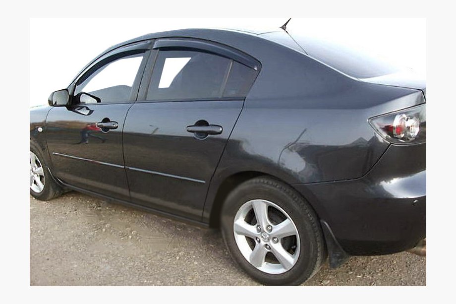 Mazda 3 2003–2009 Logu vēja deflektori SD (4 gab., SIM) Image