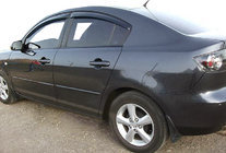 Mazda 3 2003–2009 Logu vēja deflektori SD (4 gab., SIM) foto 1