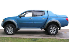Mitsubishi L200 2006–2015 Logu vēja deflektori (4 gab., SIM) foto 1