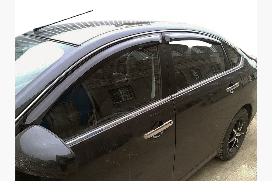 Nissan Almera N17 2012–2018 Logu vēja deflektori (4 gab., SIM) Image