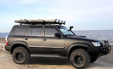 Nissan Patrol Y61 1997–2011 Logu vēja deflektori (4 gab., SIM) foto 1