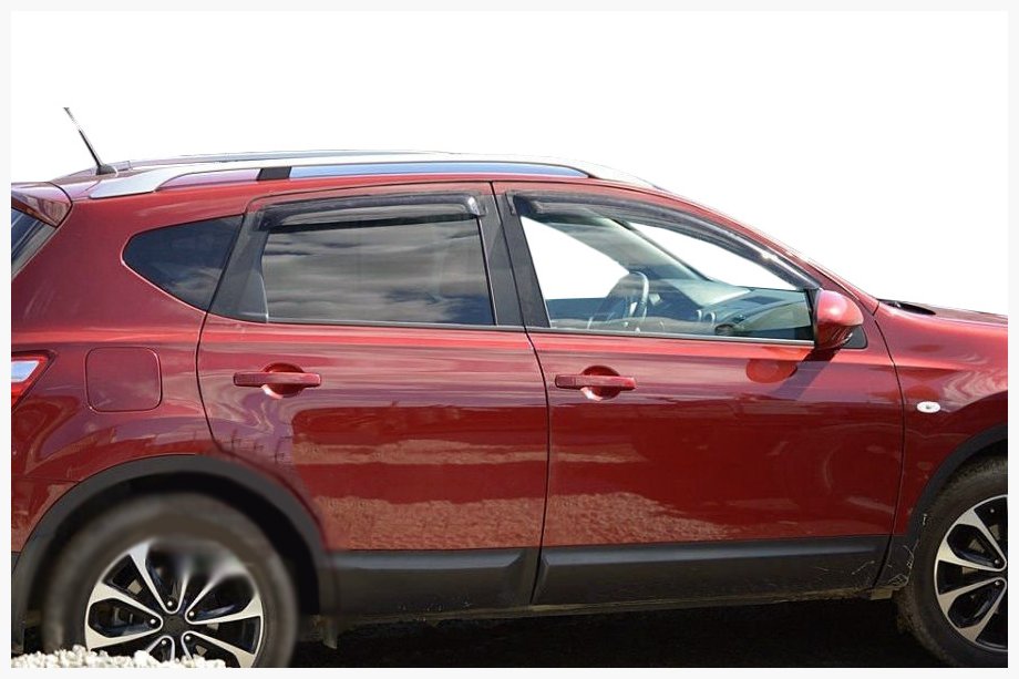 Nissan Qashqai 2010–2014 Logu vēja deflektori (4 gab., SIM) Image