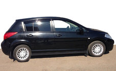 Nissan Tiida 2004–2011 Logu vēja deflektori HB (4 gab., ANV) foto 1