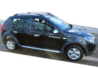 Renault Sandero 2007–2013 Logu vēja deflektori (4 gab., SIM) foto 1