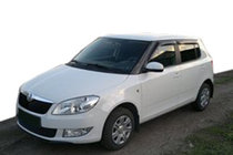 Skoda Fabia 2007–2014 Logu deflektori HB (4 gab., SIM) foto 1