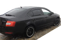 Skoda Octavia III A7 2013–2019 Logu vēja deflektori LiftBack (4 gab., SIM) foto 1