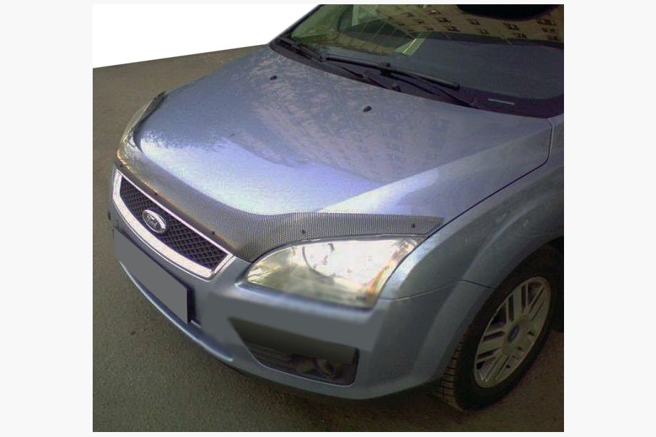 Ford Focus II 2005–2008 Kapota deflektors ar oglekļa šķiedras imitāciju (SIM) Image