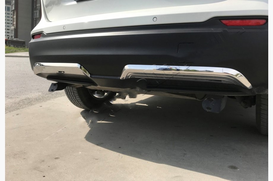 Nissan Qashqai 2014–2021 Nerūsējošā tērauda uzlikas aizmugurējā bampera malai (2017-2021) Image