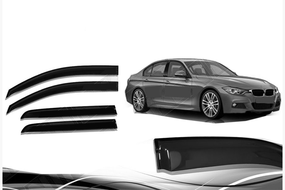 BMW 3. sērija F30/F31 2012–2019 Logu vēja deflektori Niken (4 gab.) Image