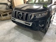 Toyota Land Cruiser Prado 150 2009–2023 Priekšējā bufera uzlika MiddleEast (2017-) Balta krāsa foto 4