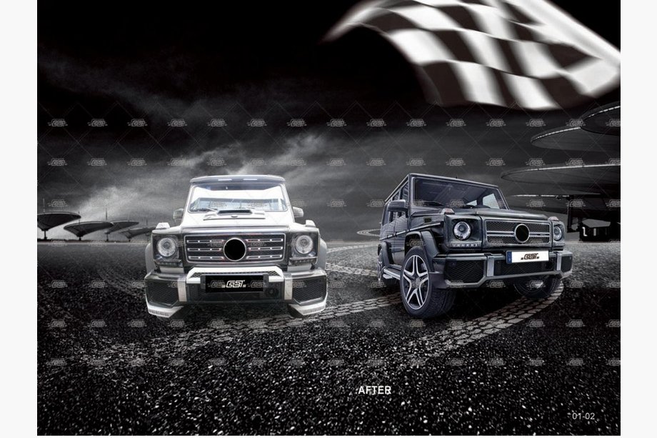 Mercedes G сlass W463 1990–2018 Virsbūves bodykit komplekts (pēc pasūtījuma no kataloga) Image