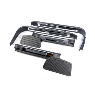 Plastmasas sliekšņu uzlikas ar apgaismojumu (melnas) Toyota Land Cruiser 200 2007–2021 foto 1