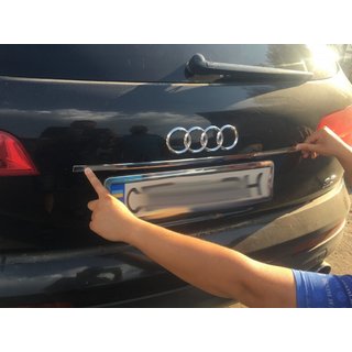 Hroma līste virs numura zīmes Carmos (nerūsējošais tērauds) Audi Q7 2005–2015 foto 1