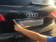 Audi Q7 2005–2015 Hroma līste virs numura zīmes Carmos (nerūsējošais tērauds) foto 1