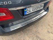 Mercedes E-class W212 2009–2016 Aizmugurējā bufera aizsarguzlika Carmos (SW, nerūsējošais tērauds) foto 1