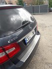 Mercedes E-class W212 2009–2016 Aizmugurējā bufera aizsarguzlika OmsaLine (2009-2013, SW, nerūsējošais tērauds) foto 1