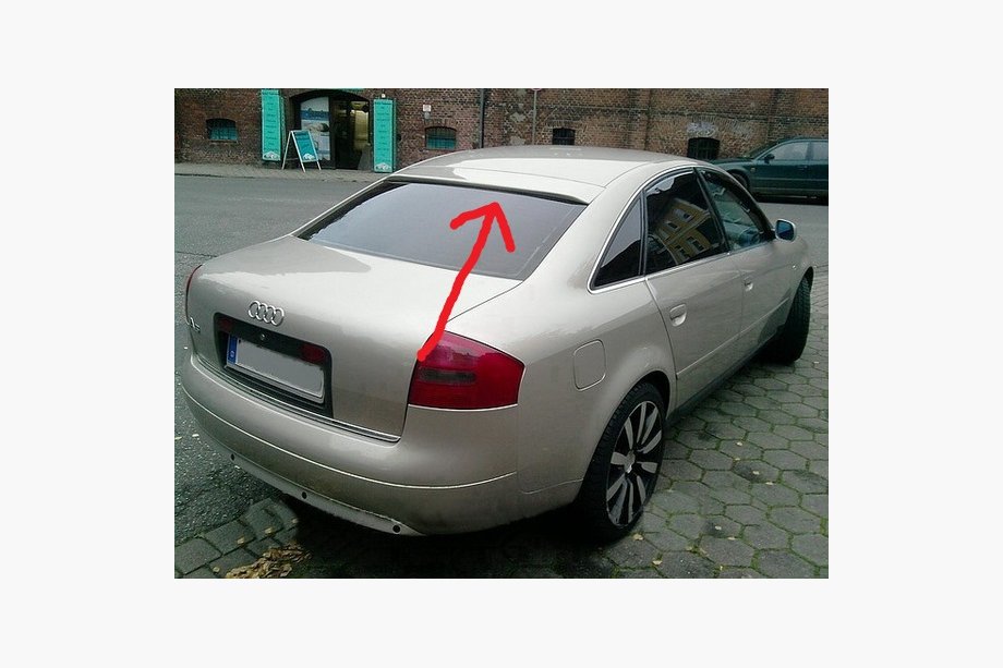 Audi A6 C5 1997–2001 Izpārdošana! Aizmugurējā loga spoilers (stiklašķiedra, krāsošanai) Image