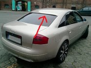 Audi A6 C5 1997–2001 Izpārdošana! Aizmugurējā loga spoilers (stiklašķiedra, krāsošanai) foto 1