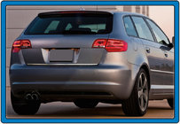 Audi A3 2012–2020 Bagāžnieka malas uzlika (nerūsējošais tērauds) foto 2