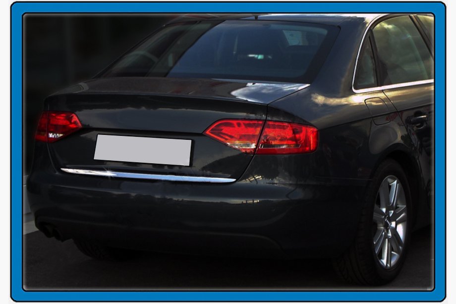 Audi A4 B8 2007–2015 Bagāžnieka malas uzlika (sedans, nerūsējošais tērauds) Image