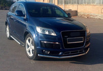 Audi Q7 2005–2015 Sānu sliekšņi Line (2 gab., alumīnijs) foto 1