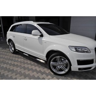 Sānu aizsargcaurules (2 gab., nerūsējošais tērauds) Audi Q5 2008–2017 foto 1