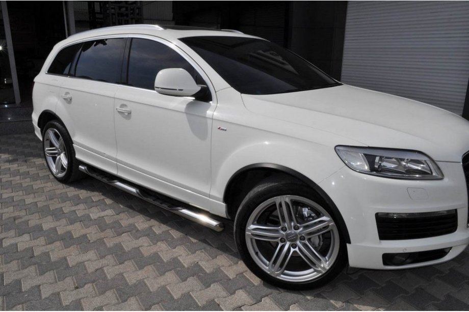 Audi Q5 2008–2017 Sānu aizsargcaurules (2 gab., nerūsējošais tērauds) Image
