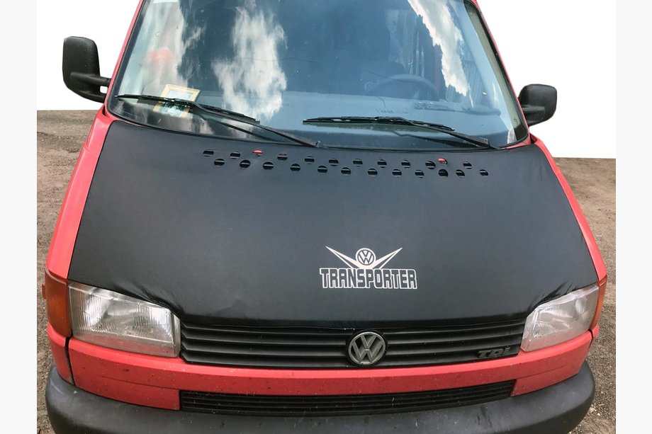 Volkswagen T4 Transporter 1990–2003 IZPĀRDOŠANA! Motora pārsega pārvalks taisnam pārsegam (mākslīgā āda) Image