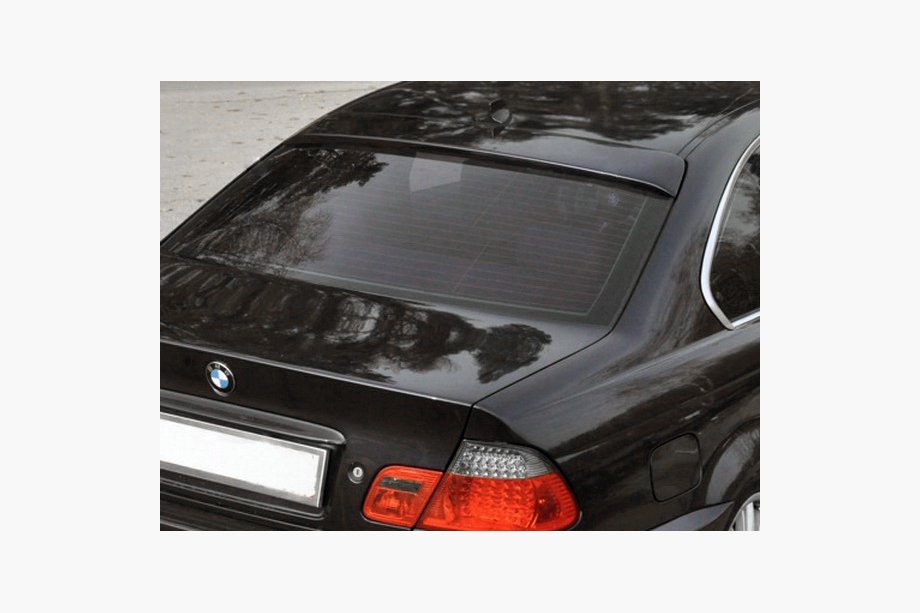 BMW 3. sērija E46 1998–2006 Izpārdošana! Aizmugurējā loga spoilers (stiklašķiedra, krāsošanai) Image