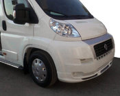 Citroen Jumper 2007–2025 Priekšējais bampera lūpas spoilers 2006-2013 (šaurais, krāsošanai) foto 2