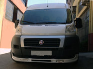 Citroen Jumper 2007–2025 Priekšējā bampera lūpas spoileris 2006-2013 (šaurs ar LED, krāsošanai) foto 1