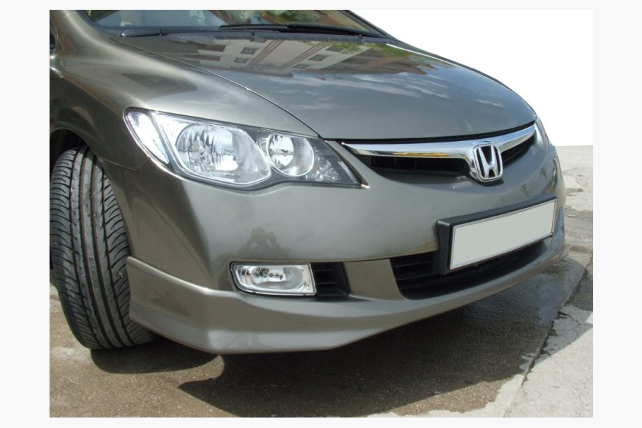Honda Civic Sedan VIII 2006–2011 Priekšējā bampera lūpas uzlika 2006-2009 (krāsošanai) Image