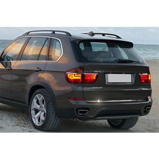 Bagāžnieka malas uzlika (nerūsējošais tērauds) BMW X5 E70 2007–2013 foto 1