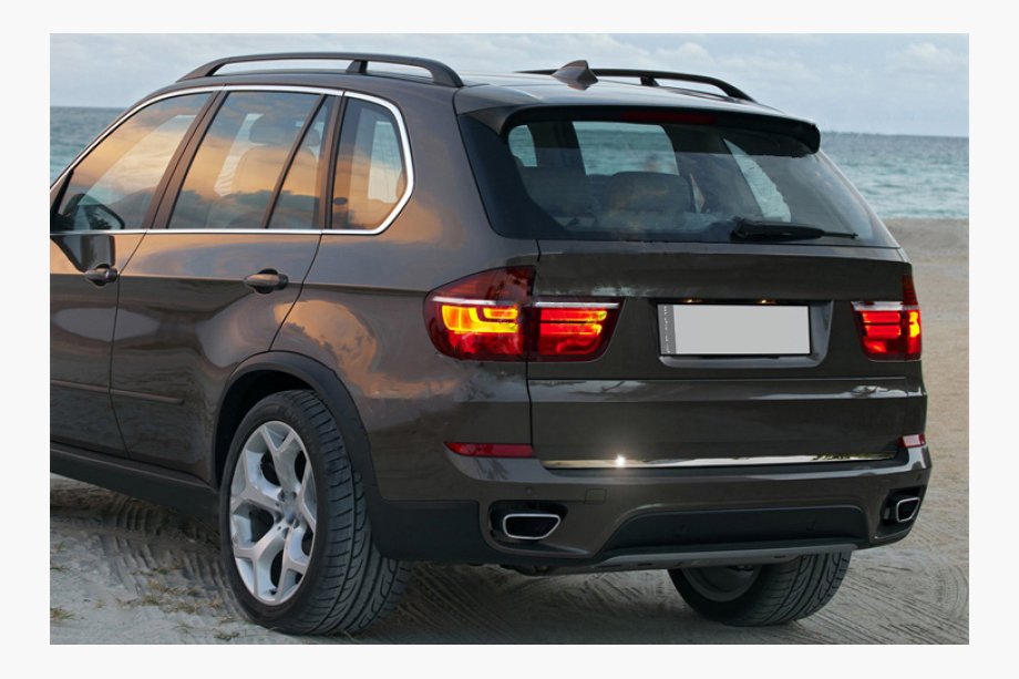 BMW X5 E70 2007–2013 Bagāžnieka malas uzlika (nerūsējošais tērauds) Image
