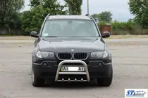 BMW X3 E83 2003–2010 Bullbārs (nerūsējošais tērauds) foto 3