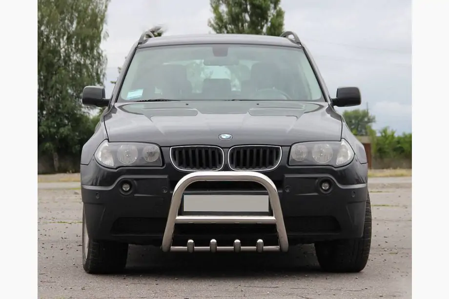BMW X3 E83 2003–2010 Bullbārs (nerūsējošais tērauds) Image