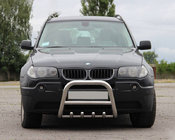 BMW X3 E83 2003–2010 Bullbārs (nerūsējošais tērauds) 51 mm foto 1