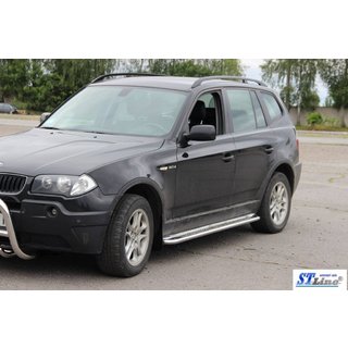 Sānu pakāpieni KB001 (nerūsējošais tērauds) BMW X3 E83 2003–2010 foto 3