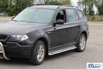 BMW X3 E83 2003–2010 Sānu pakāpieni KB001 (nerūsējošais tērauds) foto 3