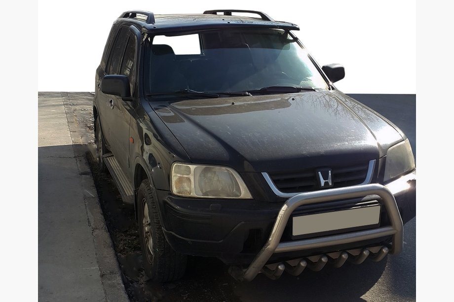 Honda CRV 1996–2001 Vējstikla vizieris (melns spīdīgs, 5 mm) Image