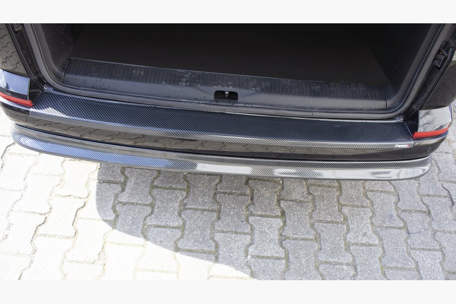 Volkswagen T6 2015–2024 EuroCap aizmugurējā bampera uzlika, karbonizskats (ABS) Image