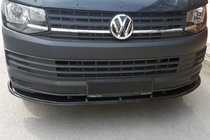 Volkswagen T6 2015–2024 Priekšējā bampera lūpas uzlika 2015-2018 Standart (ABS) foto 1