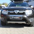 Dacia Duster 2008–2018 Priekšējā bampera lūpas spoilers (ABS, pelēks) foto 1